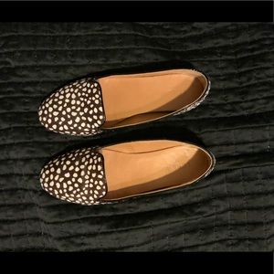 J crew calf hair loafers